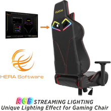 Load image into Gallery viewer, GAMDIAS Multi-Color RGB Gaming Chair High Back Adjusting Headrest and Lumbar