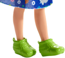 Load image into Gallery viewer, Barbie Club Chelsea Doll, 6-inch Blonde with Dinosaur-Themed Look, (GMR96)