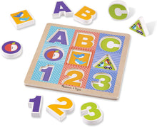 Load image into Gallery viewer, Melissa &amp; Doug FIRST PLAY ABC-123 Chunky Puzzle