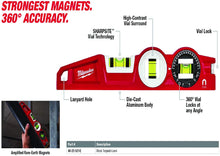 Load image into Gallery viewer, Milwaukee MLBXC48 10 Inch/24 Inch/48 Inch REDSTICK Box and Torpedo Level Set