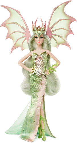 Barbie Signature Mythical Muse Fantasy Dragon Empress Doll, 15-in, Collectible, with Pastel-Colored Hair and Wings