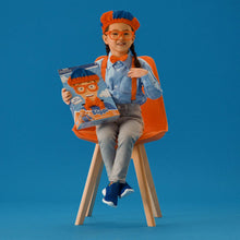 Load image into Gallery viewer, Blippi Costume Roleplay Accessories, Perfect for Dress Up and Play Time - Includes Iconic Orange Bow Tie, Suspenders, Hats and Glasses, for Young Children and Toddlers - Roleplay Set