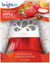 Load image into Gallery viewer, BRIGHT Air® Scented Oil Air Freshener, Macintosh Apple and Cinnamon, Red, 2. 5oz, 6/Carton