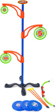 Load image into Gallery viewer, Sport Squad Precision Bullseye Magnetic Target Challenge Game - Ideal Accessory for Nerf Target Practice - Includes Bow and Arrow for Kids and Flying Discs - Archery Toy Set for Boys and Girls, Multi-colored, Model:SSD1003