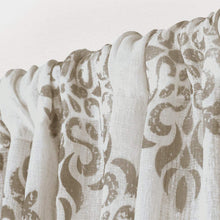 Load image into Gallery viewer, Exclusive Home Curtains Medallion Belgian Linen Window Curtain Panel Pair with Rod Pocket