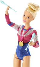 Load image into Gallery viewer, Barbie Gymnastics Playset: Barbie Doll with Twirling Feature, Balance Beam, 15+ Accessories for Ages 3 and Up