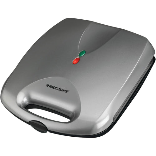 Black & Decker WM1240MB Belgian Waffle Maker, Silver