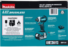 Load image into Gallery viewer, Makita XDT131 18V LXT Lithium-Ion Brushless Cordless Impact Driver Kit (3.0Ah)