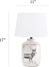 Load image into Gallery viewer, Simple Designs Deer Farmhouse Table Lamp