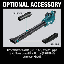 Load image into Gallery viewer, Makita XBU03Z Lithium-Ion Brushless Cordless 18V LXT Blower, Tool Only
