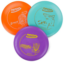 Load image into Gallery viewer, Innova DX Material Stack Box Set of 3 Disc Golf Discs