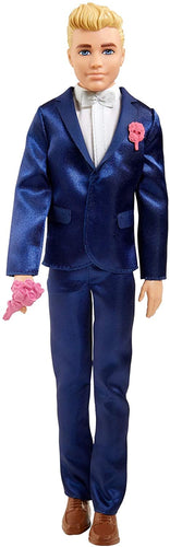 Barbie Fairytale Ken Groom Doll (Blonde 12-Inch) Wearing Suit and Shoes, with 5 Accessories, Gift for 3 to 7 Year Olds (GTF36)