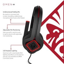 Load image into Gallery viewer, OMEN by HP Mindframe PC Gaming Headset with World's First FrostCap Active Cooling Technology (black)