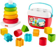 Load image into Gallery viewer, Fisher-Price Baby&#39;s First Blocks &amp; Rock-a-Stack, Plant-Based Toys
