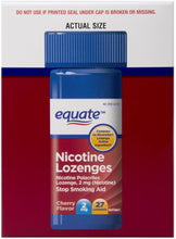 Load image into Gallery viewer, Equate - Nicotine Lozenge 2 Mg, Stop Smoking Aid, Cherry Flavor, 108-Count