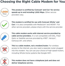 Load image into Gallery viewer, Motorola MB8600 DOCSIS 3.1 Cable Modem, 6 Gbps Max Speed. Approved for Comcast Xfinity Gigabit, Cox Gigablast, and More, Black
