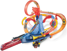 Load image into Gallery viewer, Hot Wheels FTD61 City Volcano Escape Connectable Play Set with Diecast and Mini Toy Car