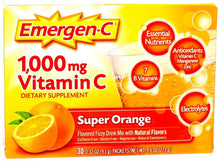 Load image into Gallery viewer, Alacer Emergen-c 1000 Mg Vitamin C - Super Orange - 30 Packet