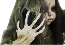 Load image into Gallery viewer, Haunted Hill Farm HHFJGIRL-1LSA 33 in. Animotronic Groundbreaker Zombie, Indoor/Outdoor Halloween Decoration, Multi