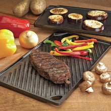 Load image into Gallery viewer, Lodge LDP3 Double Play Reversible Grill/Griddle, 9.5" x 16.75"