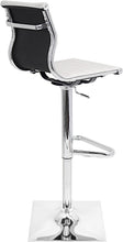 Load image into Gallery viewer, WOYBR Pu Leather, Chrome Master Barstool, 46" x 15.5" x 18", White