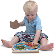 Load image into Gallery viewer, Melissa &amp; Doug Animals Jumbo Knob Wooden Puzzles Set - Fish and Pets