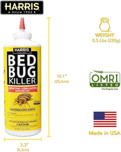 Load image into Gallery viewer, HARRIS Bed Bug Killer, Diatomaceous Earth (1/2lb)