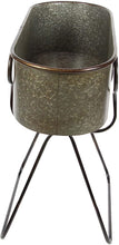 Load image into Gallery viewer, Deco 79 Metal Planter Stand, Gray/Black, 36&quot; x 38&quot;