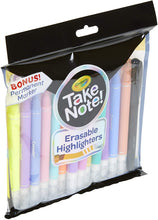 Load image into Gallery viewer, Crayola Take Note Erasable Highlighters, School Supplies