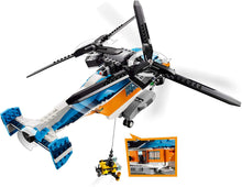 Load image into Gallery viewer, LEGO Creator 3in1 Twin Rotor Helicopter 31096 Building Kit (569 Pieces)