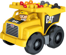 Load image into Gallery viewer, Mega Bloks CAT Large Dump Truck with Big Building Blocks, Building Toys for Toddlers (25 Pieces) [Styles May Vary]
