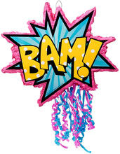 Load image into Gallery viewer, Birthday Express Superhero Girl Party Supplies - Pull-String Pinata