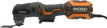Load image into Gallery viewer, Ridgid R28602 JobMax 4 Amp Corded Multi Tool with Replaceable Heads (Sander Head, Sanding Pads, Crescent Saw and 1 1/8“ Wood Cutting Blade Included)