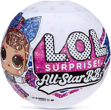 Load image into Gallery viewer, LOL Surprise All-Star BBS Sports Series 2 Cheer Team Sparkly Dolls with 8 Surprises Including Doll, Trading Card, Bottle, Pompom, Shoes, Cheer Uniform, Secret Message, Accessories | Ages 4-15