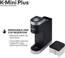 Load image into Gallery viewer, Keurig K-Mini Plus Coffee Maker, Single Serve K-Cup Pod Coffee Brewer, Comes With 6 to 12 oz. Brew Size, K-Cup Pod Storage, and Travel Mug Friendly