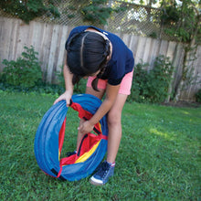 Load image into Gallery viewer, Pacific Play Tents Kids Find Me Multi Color 6 Foot Crawl Tunnel - Red, Yellow &amp; Blue