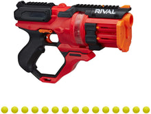 Load image into Gallery viewer, Nerf Rival Roundhouse XX-1500 Red Blaster -- Clear Rotating Chamber Loads Rounds into Barrel -- 5 Integrated Magazines, 15 Nerf Rival Rounds