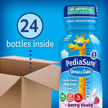 Load image into Gallery viewer, Pediasure Base Grow &amp; Gain Kids’ Nutritional Shake, With Protein, Dha, &amp; Vitamins &amp; Minerals, Berry, 8 Fl Oz, 24 Count