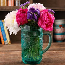 Load image into Gallery viewer, The Pioneer Woman Adeline 1.59-Liter Glass Pitcher Turquoise
