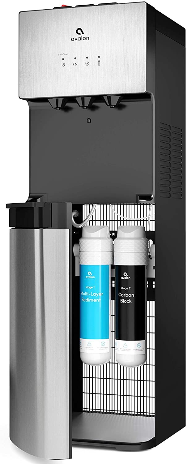 Avalon A5 Self Cleaning Bottleless Water Cooler Dispenser, UL/NSF/Energy star, Stainless Steel, full size