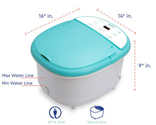 Load image into Gallery viewer, Foot Spa Bath Massager with Heat - Feet Soaking Tub Features 6 Shiatsu Massage Rollers, Rotting Callus Remover, Adjustable Time &amp; Temperature - Stress Relief for Fatigue and Tired Feet