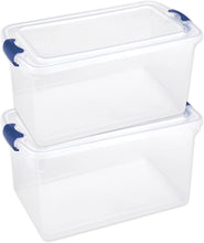 Load image into Gallery viewer, Homz Clear storage container with lid
