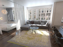 Load image into Gallery viewer, Unique Loom New Classical Collection Traditional Distressed Vintage Classic Light Blue Area Rug (10' x 13')