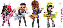 Load image into Gallery viewer, LOL Surprise OMG Remix Super Surprise with 70+ Surprises, Plays Music, 4 Fashion Dolls And 4 Dolls (Sisters), Rock Instruments, Boom Box Packaging, And Rock Band Accessories | Ages 4+