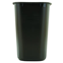 Load image into Gallery viewer, Rubbermaid Commercial Products Fg295600Bla Plastic Resin Wastebasket Trash Can for Bedroom Bathroom, Office, 7 Gallon/28 Quart, Black (Pack of 12)