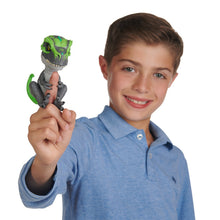 Load image into Gallery viewer, Untamed T-Rex by Fingerlings  – Tracker (Black/Green) - Interactive Collectible Dinosaur - By WowWee