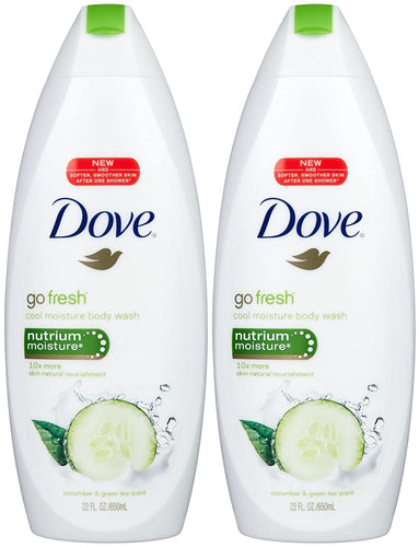 Go Fresh Cool Moisture Body Wash with NutriumMoist Dove - 24 oz (Pack of 6)