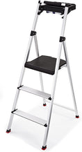 Load image into Gallery viewer, Rubbermaid 2-Step Lightweight Aluminum Step Stool with Project Top
