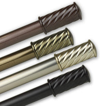 Load image into Gallery viewer, Rod Desyne Grip Curtain Rod 3/4 inch Dia Single Set