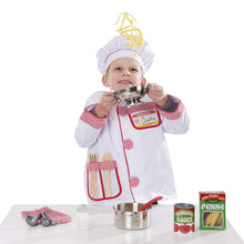 Load image into Gallery viewer, Melissa &amp; Doug Let’s Play House! Stainless Steel Pots &amp; Pans Play Set for Kids Construction, 8 Pieces, 13” H x 6” W x 6” L)